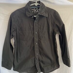AE Boy’s Charcoal Button-Up Shirt